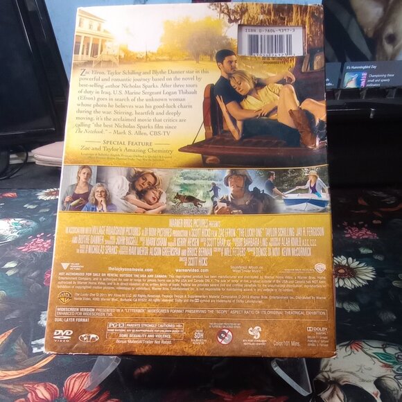 The Lucky One DVD Zac Efron Romantic Drama Nicholas Sparks Movie Mother's Day Ed - Picture 4 of 4